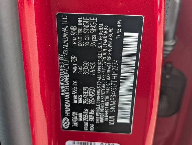 2026 Hyundai Santa Fe Hybrid Limited Red at DeMontrond Gulf Freeway