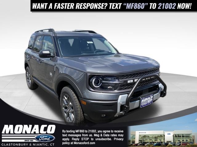 Gray Metallic 2025 Ford Bronco Sport SUV / Crossover All-Wheel Drive 8-Speed Automatic