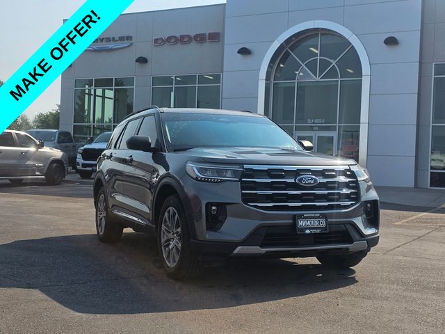Gray Metallic 2025 Ford Explorer SUV / Crossover All-Wheel Drive Automatic