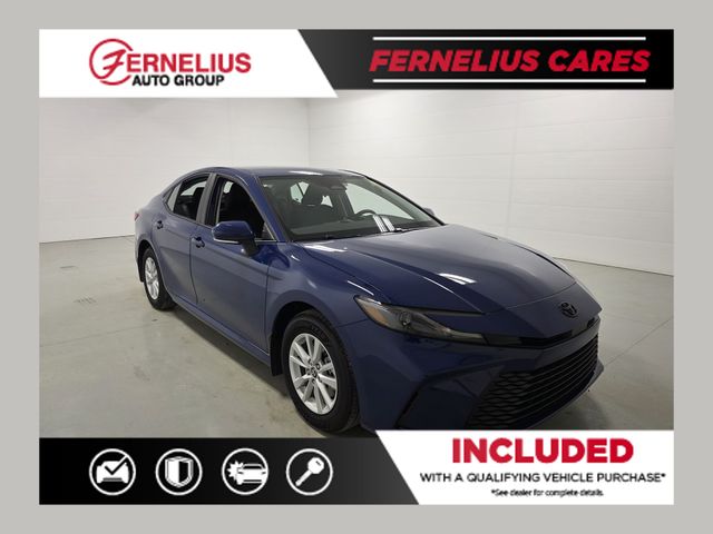 Blue 2026 Toyota Camry LE AWD Sedan All-Wheel Drive Continuously Variable Transmission