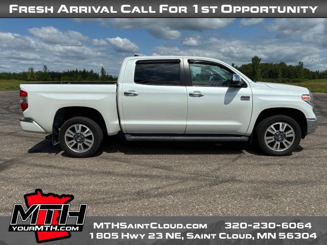 Super White 2021 Toyota Tundra Pickup Truck Four-Wheel Drive 6-Speed Automatic