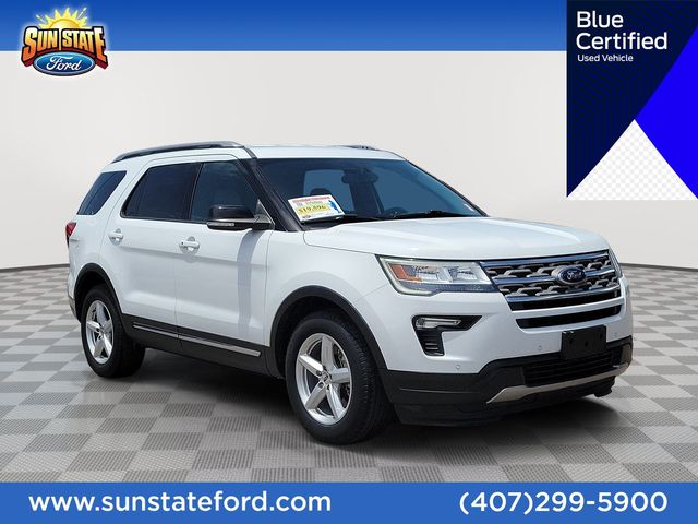 Oxford White 2018 Ford Explorer SUV / Crossover Front-Wheel Drive 6-Speed Automatic
