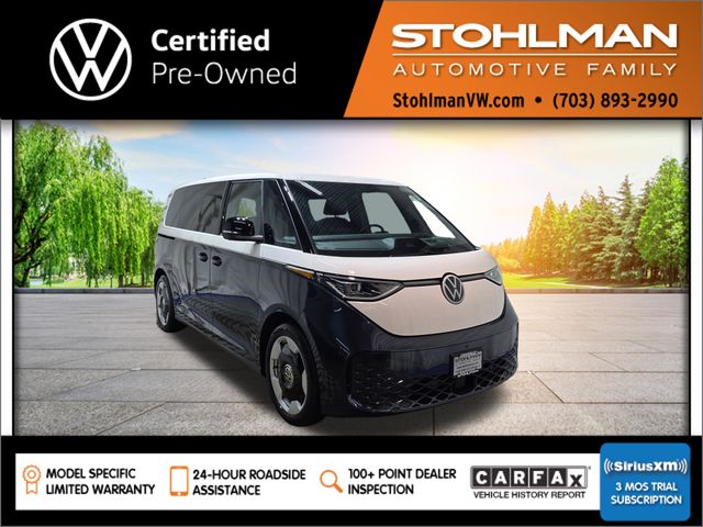 Black (Charcoal) 2025 Volkswagen ID.Buzz Pro S Plus 4Motion Minivan All-Wheel Drive Automatic