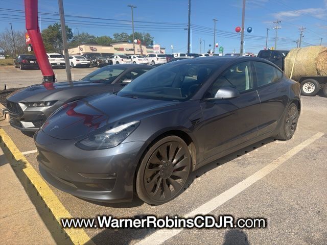 Used 2021 Black Tesla Performance image 3