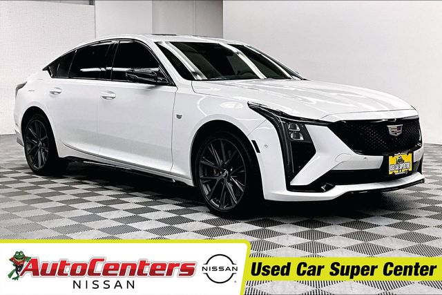 Summit White 2025 Cadillac CT5 Sedan All-Wheel Drive Automatic