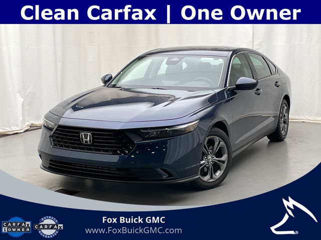Blue 2024 Honda Accord EX FWD Sedan Front-Wheel Drive Continuously Variable Transmission