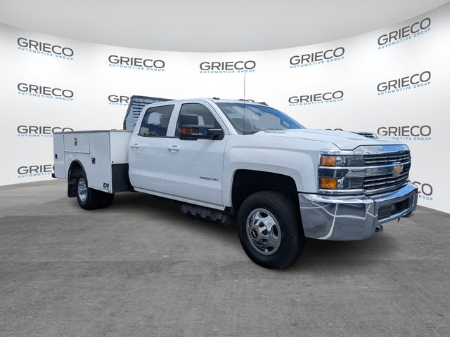 Summit White 2018 Chevrolet Silverado 3500HD LT Crew Cab LB DRW 4WD Pickup Truck Four-Wheel Drive 6-Speed Automatic