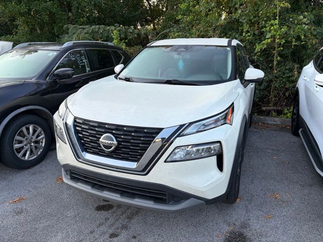 Pearl White 2021 Nissan Rogue SUV / Crossover Front-Wheel Drive Continuously Variable Transmission