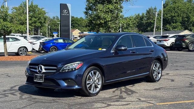 Lunar Blue Metallic 2021 Mercedes-Benz C-Class Sedan All-Wheel Drive 9-Speed Automatic