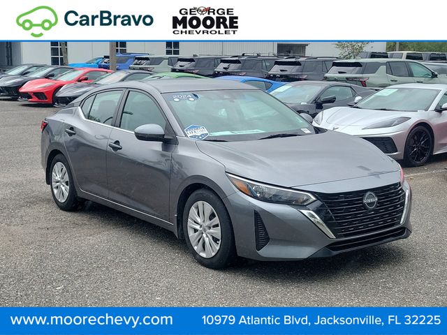 Gray (Gun Metallic) 2024 Nissan Sentra S FWD Sedan Front-Wheel Drive Continuously Variable Transmission