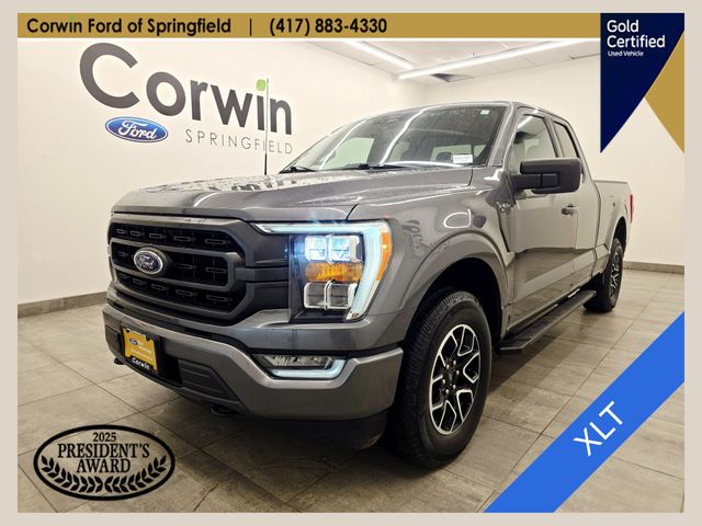 Gray Metallic 2022 Ford F-150 Pickup Truck Four-Wheel Drive Automatic