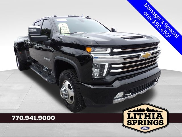 Black 2022 Chevrolet Silverado 3500HD Pickup Truck Four-Wheel Drive Automatic