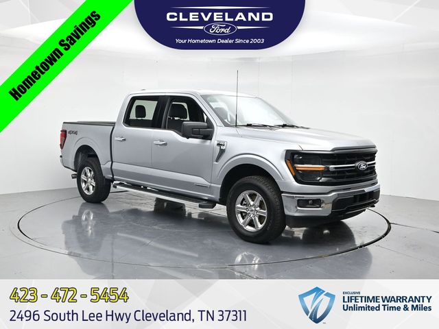 Silver Metallic 2024 Ford F-150 XLT SuperCrew 4WD Pickup Truck Four-Wheel Drive Automatic