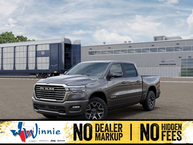 Gray (Granite Crystal Metallic Clearcoat) 2026 RAM 1500 Laramie Crew Cab 4WD Pickup Truck Four-Wheel Drive 8-Speed Automatic