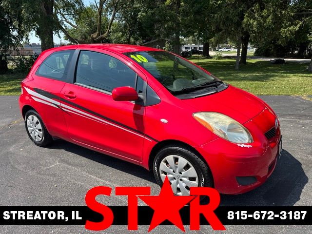 Absolutely Red 2010 Toyota Yaris Hatchback Front-Wheel Drive 4-Speed Automatic