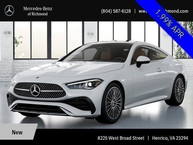Moonlight White 2026 Mercedes-Benz CLE 300 4MATIC Coupe All-Wheel Drive 9-Speed Automatic