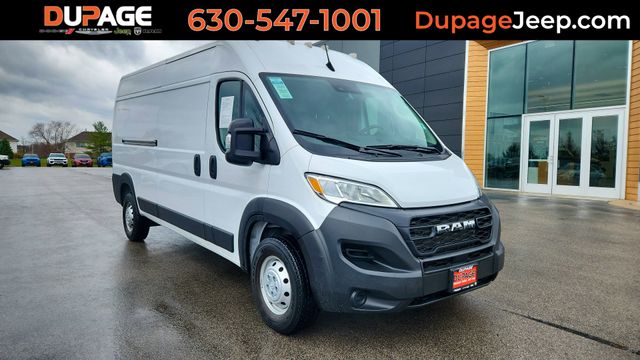 Bright White Clearcoat 2023 RAM ProMaster 2500 159 High Roof Cargo Van FWD Van Front-Wheel Drive 9-Speed Automatic