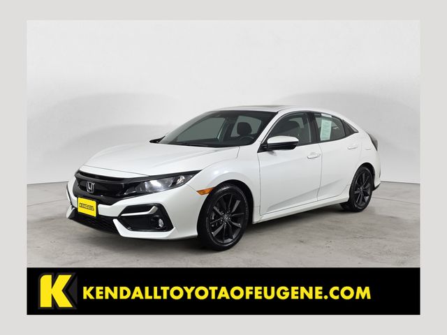 White 2021 Honda Civic Hatchback EX FWD Hatchback Front-Wheel Drive Continuously Variable Transmission