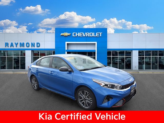 Blue 2023 Kia Forte GT-Line FWD Sedan Front-Wheel Drive Continuously Variable Transmission