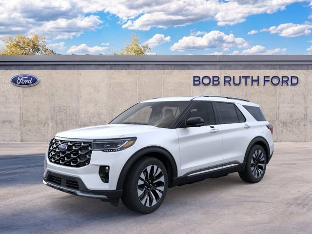2026 Ford Explorer Platinum White at Bob Ruth Ford