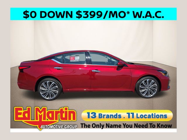 Red (Scarlet) 2023 Nissan Altima Sedan All-Wheel Drive Continuously Variable Transmission