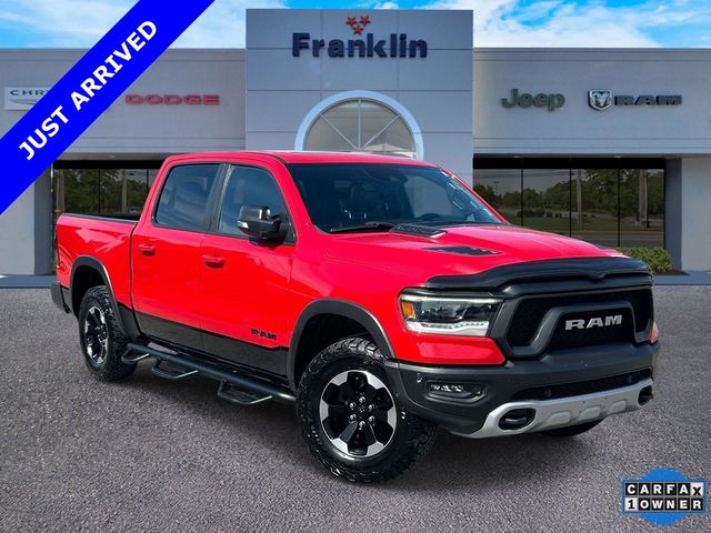 Flame Red Clearcoat 2022 RAM 1500 Rebel Crew Cab 4WD Pickup Truck Four-Wheel Drive 8-Speed Automatic