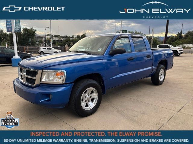 Blue 2008 Dodge Dakota Pickup Truck Four-Wheel Drive 4-Speed Automatic