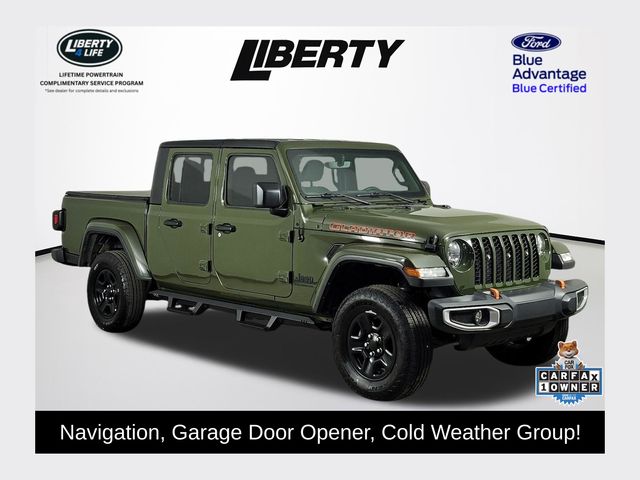 Sarge Green Clearcoat 2023 Jeep Gladiator Sport Crew Cab 4WD Pickup Truck Four-Wheel Drive Automatic