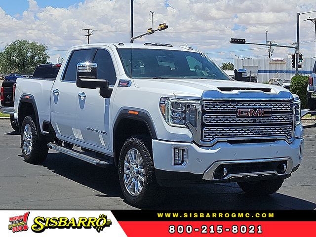 White Frost Tricoat 2021 GMC Sierra 2500HD Denali Crew Cab 4WD Pickup Truck Four-Wheel Drive Automatic
