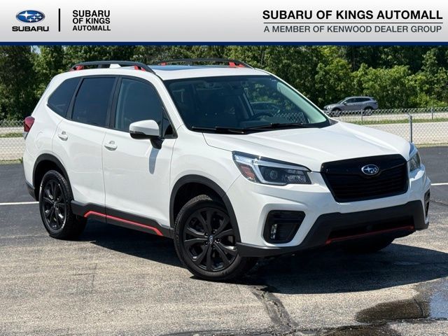 Crystal White Pearl 2021 Subaru Forester SUV / Crossover All-Wheel Drive Continuously Variable Transmission