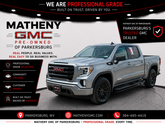 Gray (Satin Steel Metallic) 2021 GMC Sierra 1500 Pickup Truck Four-Wheel Drive Automatic