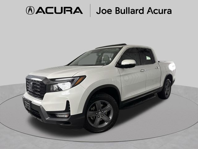 Platinum White Pearl 2023 Honda Ridgeline Pickup Truck All-Wheel Drive 9-Speed Automatic