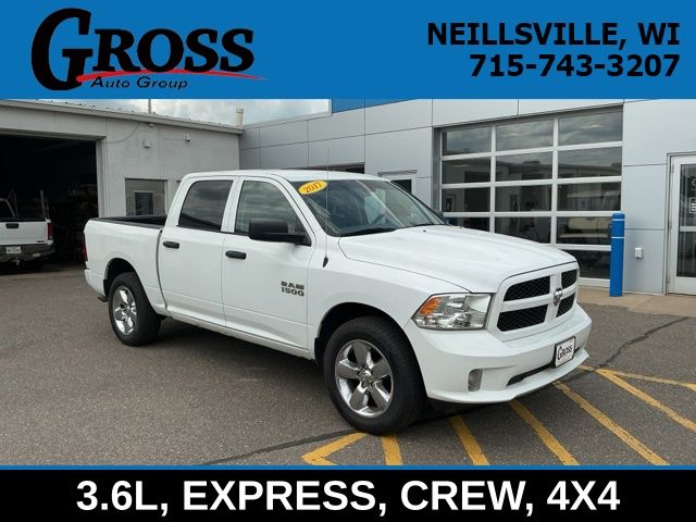 Bright White Clearcoat 2017 RAM 1500 Pickup Truck Four-Wheel Drive 8-Speed Automatic