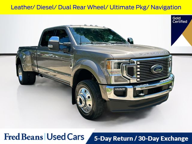Stone Gray Metallic 2022 Ford F-450 Super Duty Pickup Truck Four-Wheel Drive Automatic