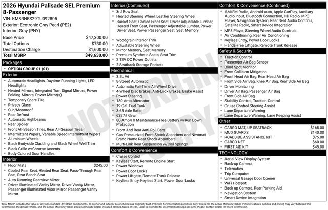 New 2026 Hyundai Palisade For Sale in Indianapolis, IN