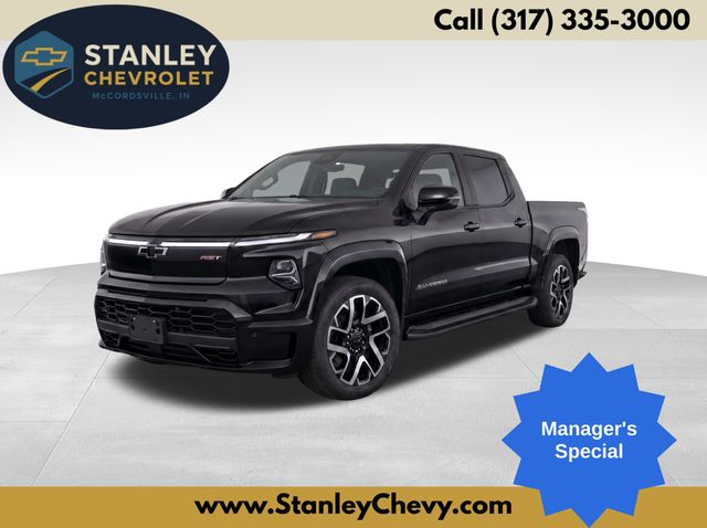 Black 2025 Chevrolet Silverado EV Pickup Truck All-Wheel Drive 1-Speed Automatic