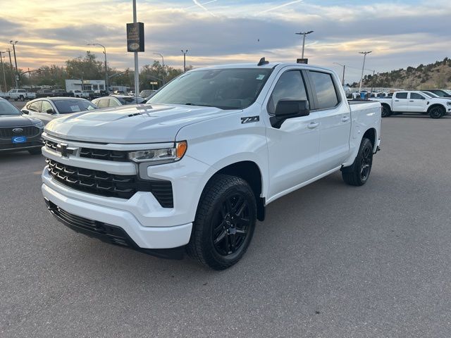 Summit White 2024 Chevrolet Silverado 1500 RST Crew Cab 4WD Pickup Truck Four-Wheel Drive Automatic