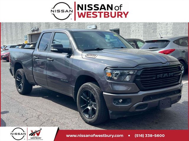 Gray (Granite Crystal Metallic Clearcoat) 2021 RAM 1500 Big Horn Quad Cab 4WD Pickup Truck Four-Wheel Drive 8-Speed Automatic
