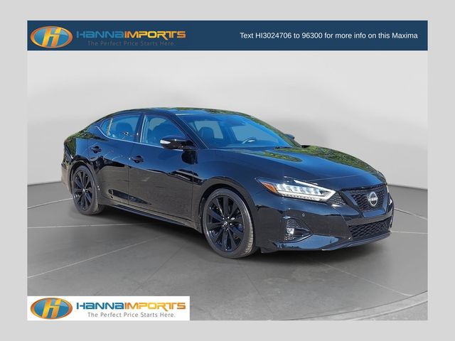 Super Black 2023 Nissan Maxima Sedan Front-Wheel Drive Continuously Variable Transmission