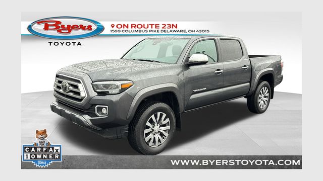 Magnetic Gray Metallic 2023 Toyota Tacoma Limited Double Cab 4WD Pickup Truck Four-Wheel Drive 6-Speed Automatic