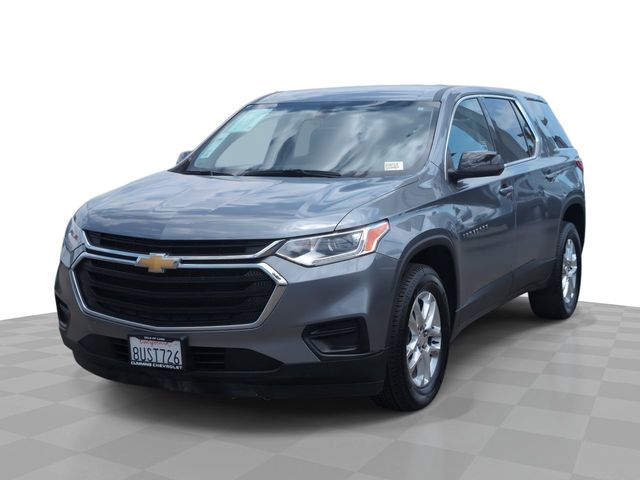 Gray (Satin Steel Metallic) 2021 Chevrolet Traverse LS FWD SUV / Crossover Front-Wheel Drive 9-Speed Automatic