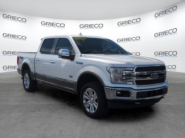White Platinum Metallic Tri-Coat 2018 Ford F-150 Pickup Truck Four-Wheel Drive Automatic