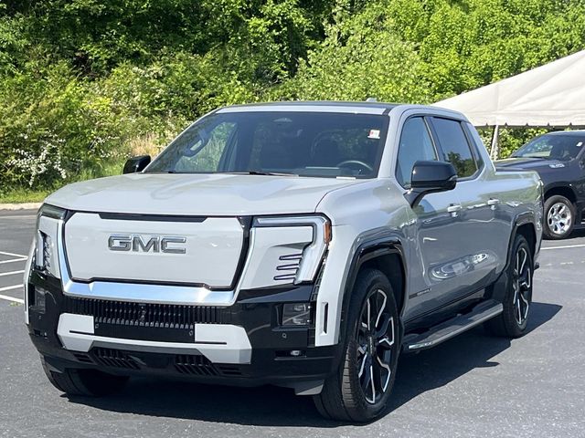 Gray 2025 GMC Sierra EV Denali Crew Cab (Extended Range) e4WD Pickup Truck All-Wheel Drive 1-Speed Automatic