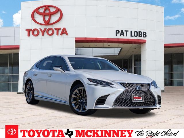 White Pearl 2020 Lexus LS Sedan Rear-Wheel Drive Automatic