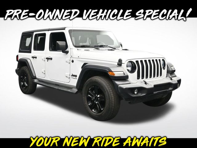 Bright White Clearcoat 2019 Jeep Wrangler Unlimited Sport Altitude 4WD SUV / Crossover Four-Wheel Drive 8-Speed Automatic