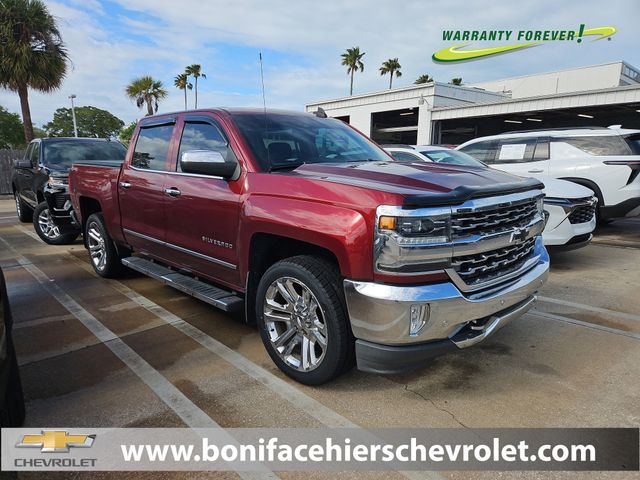 Red Tintcoat 2016 Chevrolet Silverado 1500 LTZ Crew Cab 4WD Pickup Truck Four-Wheel Drive 6-Speed Automatic Overdrive