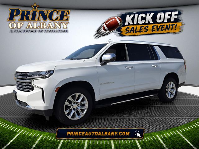 Summit White 2022 Chevrolet Suburban SUV / Crossover Four-Wheel Drive Automatic