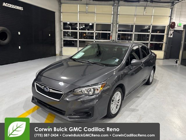 Magnetite Gray Metallic 2018 Subaru Impreza 2.0i Premium Sedan AWD Sedan All-Wheel Drive Continuously Variable Transmission