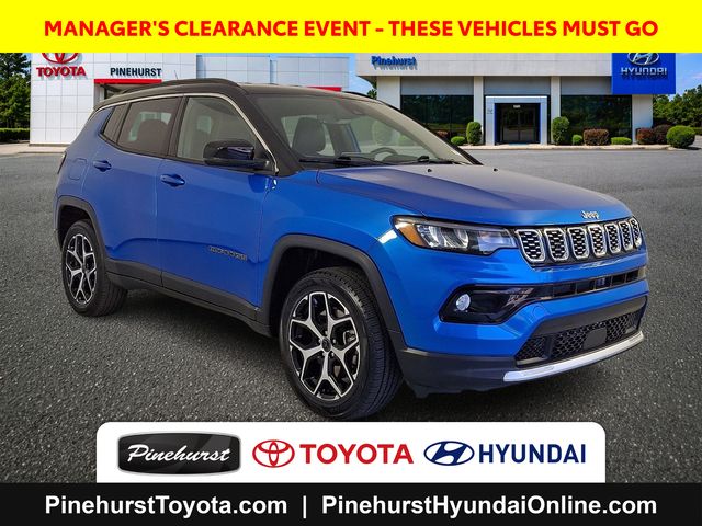 Blue 2025 Jeep Compass SUV / Crossover Four-Wheel Drive 8-Speed Automatic