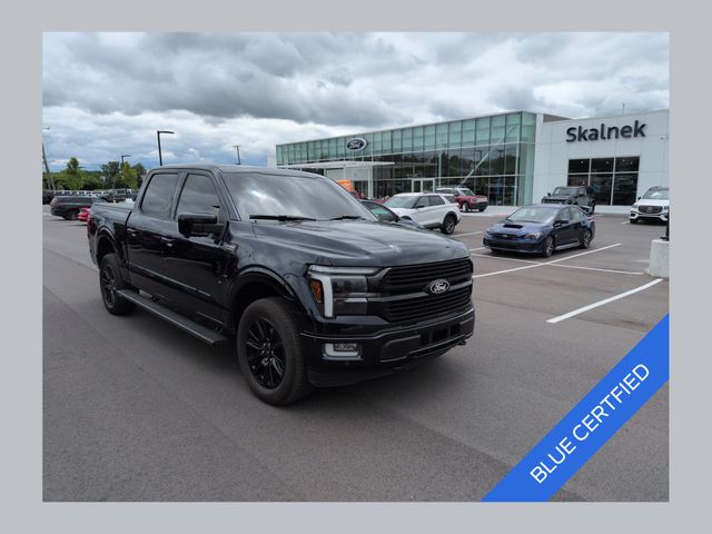 Blue Metallic 2024 Ford F-150 Pickup Truck Four-Wheel Drive Automatic